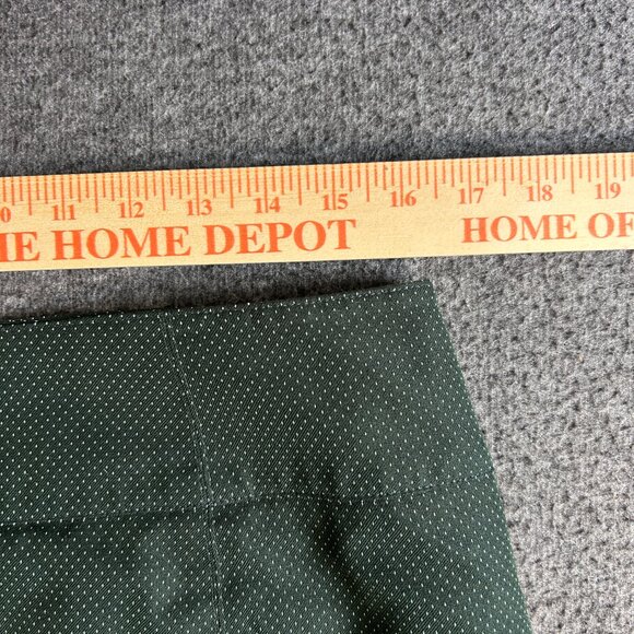 14 WORTHINGTON GREEN POLKA DOT WOVEN STRETCH LINED BACK VENT PENCIL SKIRT - Picture 4 of 8